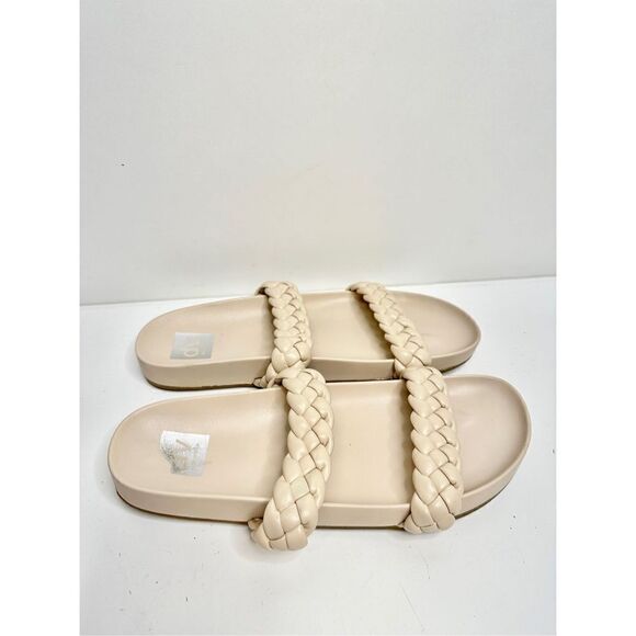 DV by Dolce Vita Shoes Womens Size 8.5 Pacific Braided Cream Slip On Slide Sanda - Picture 3 of 6